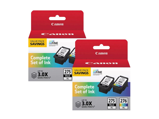 PG-275XL / CL-276XL Ink Cartridge Set 2 Pack (2 Black, 2 Color) High-Yield Compatible Replacement PIXMA TS3520, TS3522, TR4720 & More Sharp...