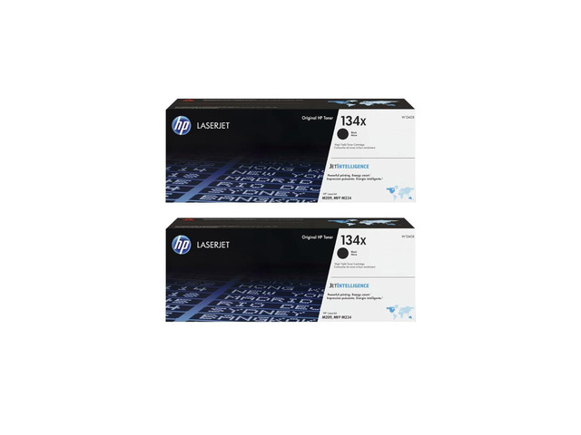 134X (W1340XD1) Original Cartridge Black Toner 2-Pack for M209/M234 Series Includes 134X Black Toner Cartridge and Recycling Guide for high-yield...