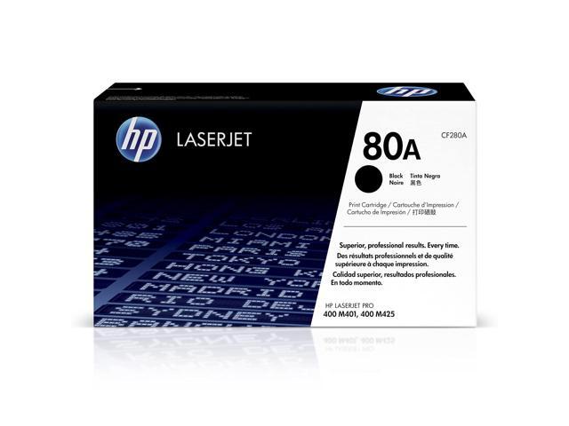 80A Black Toner Cartridge for Works with LaserJet Pro 400 M401, MFP M425 CF280A