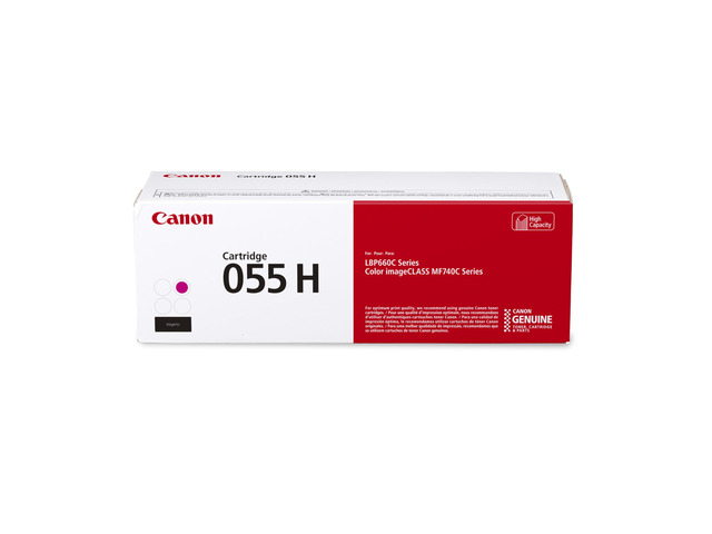 Genuine 055 Magenta Toner Cartridge High Capacity Compatible with LBP664Cdw, MF741Cdw, MF743Cdw, MF745Cdw, MF746Cdw