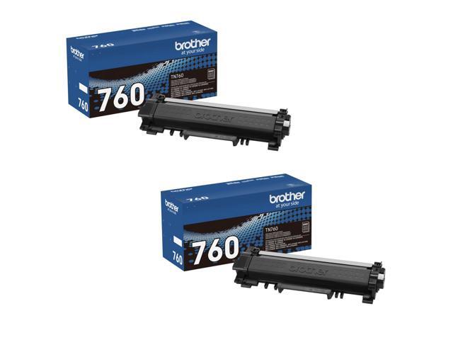 Genuine TN760 High Yield Black Toner Cartridge 2-Pack