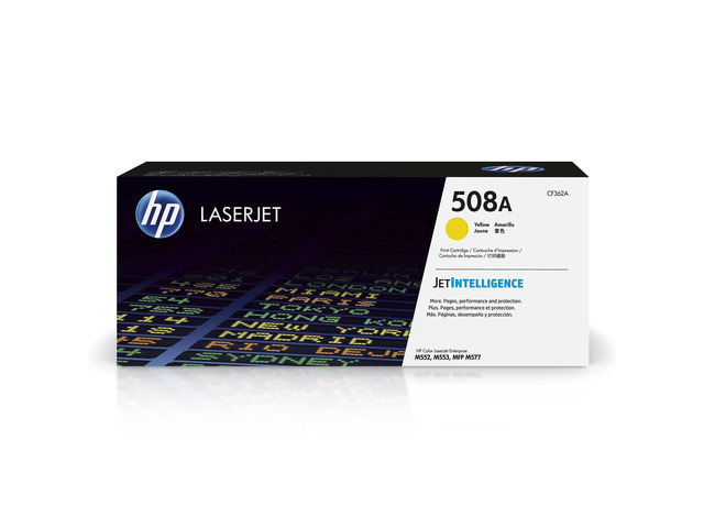 508A Yellow Toner Cartridge Printers Works with Color LaserJet Enterprise M552, M553 Series; Color LaserJet Enterprise MFP M577 Series CF362A