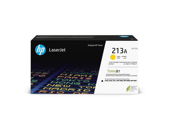 213A Yellow Original LaserJet Toner Cartridge, W2132A. Works LaserJet Enterprise 5700, 5800, 6700, 6701, 6800, 6801