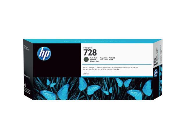 728 Matte Black 300-ml Genuine Ink Cartridge (F9J68A) for DesignJet T830 MFP & T730 Large Format Plotter Printers