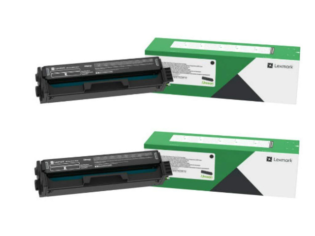 20N1HK0 Black High Yield Return Program Toner Cartridge 2-Pack for CS331, CX331