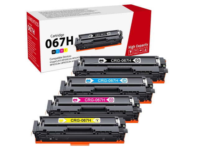 067 Toner Cartridge Set Replacement for Canon 067 067H Toner Cartridge Compatible for Canon imageCLASS:LBP633Cdw LBP632Cdw MF653Cdw MF654Cdw...