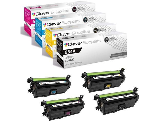 CS Replacement Toner Cartridge Compatible with HP M533X CF360X Black CF361X Cyan CF363X Magenta CF362X Yellow 4 Color Set