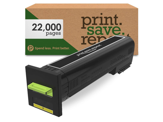 Lexmark 72K1XY0 Yellow Extra High Yield Remanufactured Toner Cartridge for CS820 [22,000 Pages]