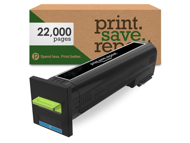 Lexmark 72K1XC0 Cyan Extra High Yield Remanufactured Toner Cartridge for CS820 [22,000 Pages]