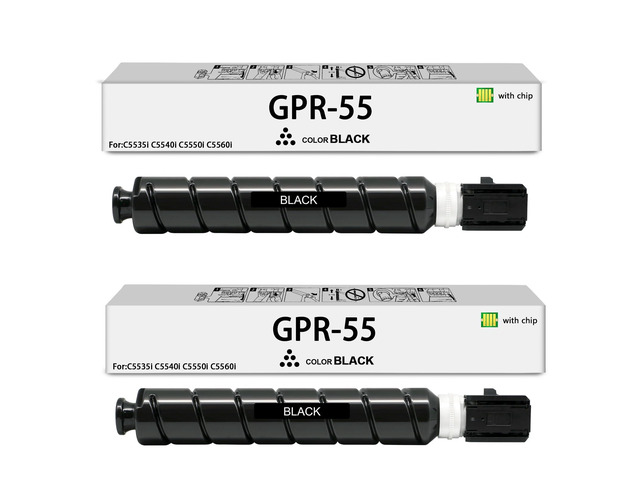 GPR55 Black Toner Cartridge with Chip (0481C003) Compatible with Canon GPR-55 Toner Black imageRUNNER Advance C5535 C5535I C5540 C5540I C5550...