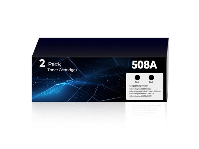 508A Black Toner Color M553 M553dn M553n Compatible with HP 508A HP508A 508X CF360A Black Toner Cartridges (with Chip) for Color Laser Jet...