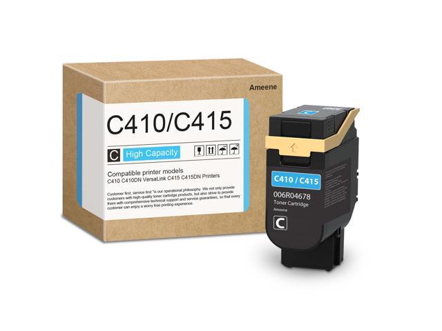 C410/C415 Cyan Toner Cartridge 1 Pack - 006R04678 Toner Cartridge Replacement for C410 C410DN VersaLink C415 C415DN Printer