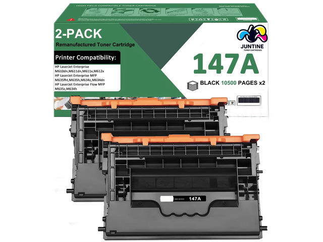 Compatible 147A Toner Cartridge Replacement for HP 147A W1470A Toner for LaserJet Enterprise M610dn M611x M612x MFP M634h M634dn M635z M635h...