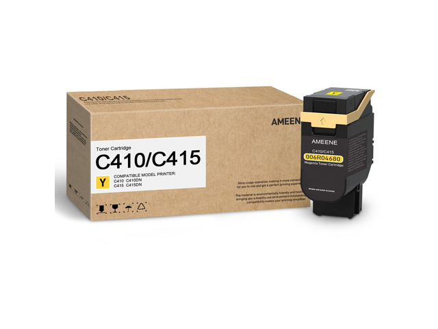 C410/C415 Toner Cartridge (1-Pack,Yellow) 006R04680 Toner Replacement for Xerox C410 C410DN VersaLink C415 C415DN Printer