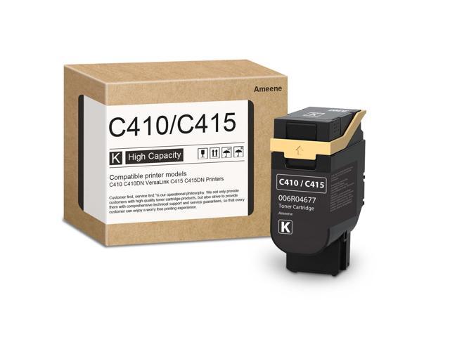 C410/C415 Black Toner Cartridge 1 Pack - 006R04677 Toner Cartridge Replacement for C410 C410DN VersaLink C415 C415DN Printer