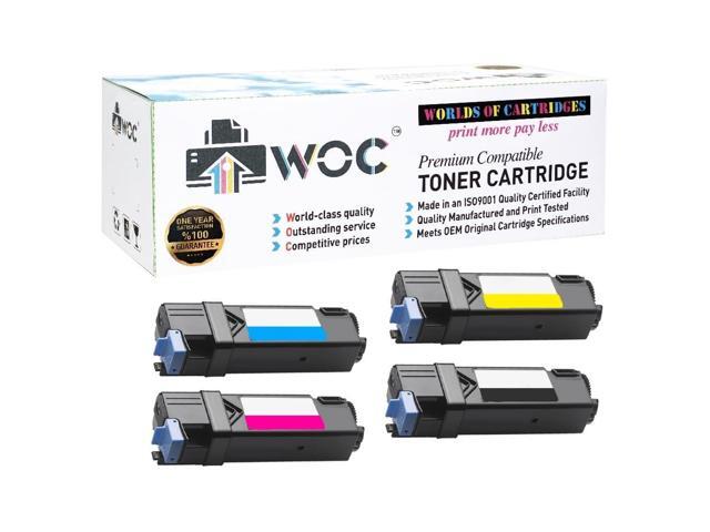 WOC Compatible Toner Cartridge Replacement for Xerox 106R01278 / 106R01279 / 106R01280 / 106R01281 (4-Pack: Cyan + Magenta + Yellow + Black) for.