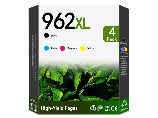 962XL Ink Cartridges High Yield Replacement for HP 962 XL Ink Cartridges OfficeJet Pro 9010 9014 9015 9018 9019 9020 9022 9025 9026 Printer...
