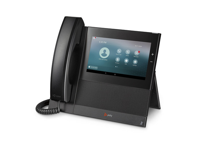Poly CCX 600 Desktop Business Media Phone (Polycom) - with Handset - Open SIP - Power Over Ethernet (POE) - 7-Inch Color Touchscreen - Works with...