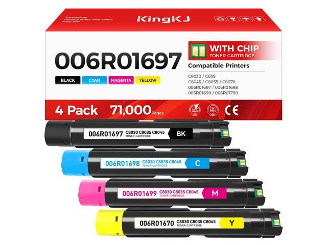 AltaLink C8030 C8035 C8045 Toner Cartridge Set 4-Pack Replacement for Xerox 006R01697 006R01698 006R01699 006R01700 Compatible for Xerox C8030.