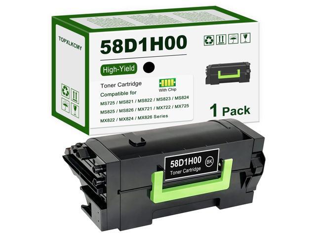 58D1H00 High Yield Black Toner Cartridge 1-Pack Replacement for Lexmark MS725, MS821, MS822, MS823, MS824, MS825, MS826, MX721, MX722, MX725,...