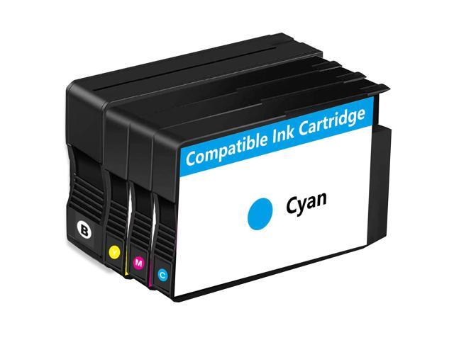 Remanufactured Ink Cartridges Replacement fo with V15.3.1 Chips (Black, Cyan, Magenta, Yellow, 4-Pack)