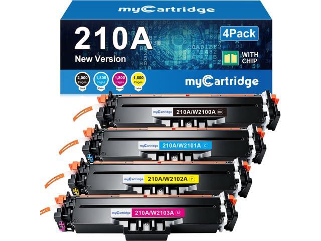 210A Toner Cartridges 4 Pack for HP 210A 210X MFP 4301fdw 4301fdn with Chip Compatible for HP Color LaserJet Pro MFP 4301fdw 4301fdn 4201dw.