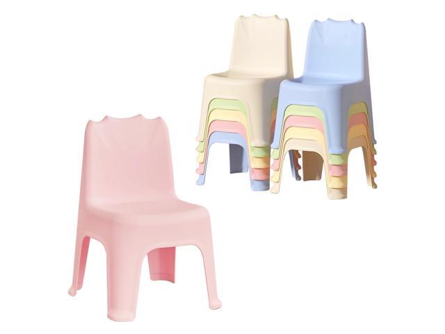10 Pack Stackable School Chairs with 11' Seat Height and Carrying Handle, Colorful Plastic Student Stack Chair for Toddlers, Kids Flexible Seating.