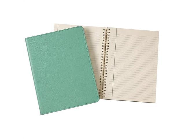 9' Refillable 9' Refillable Notebook - Leather Bound Notebook Robin's Egg Blue - Premium Quality - Made in USA Quality Leather - Made in USA