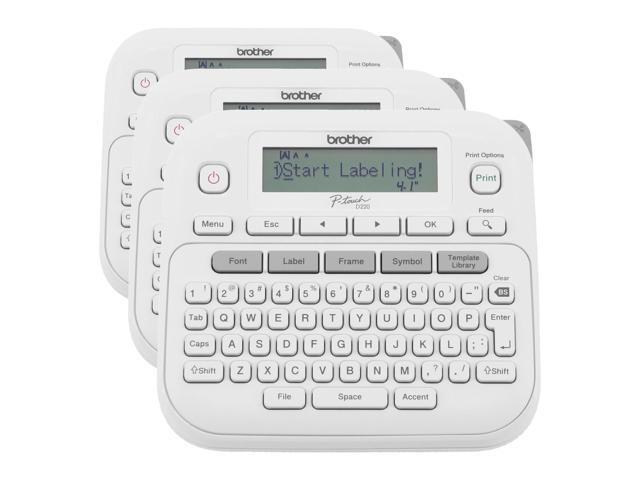 P-Touch PTD220 Home/Office Everyday Label Maker Prints TZe Label Tapes up to ~1/2 inch White (Pack of 3)