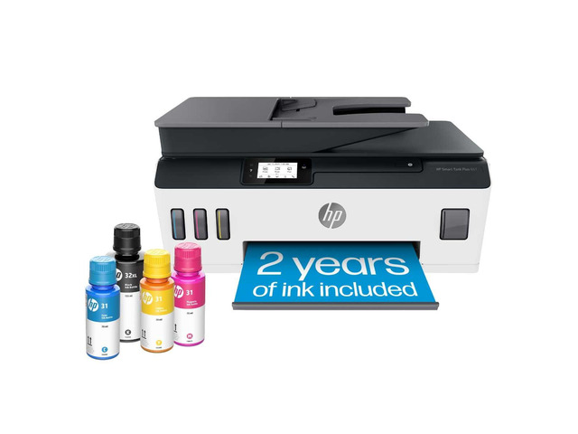 Smart Tank Plus 651 Wireless All-in-One Printer, Ink Tank Printer-for-Home Use, 2 Years of Ink Included Auto Document Feeder, Mobile Print, Scan,...