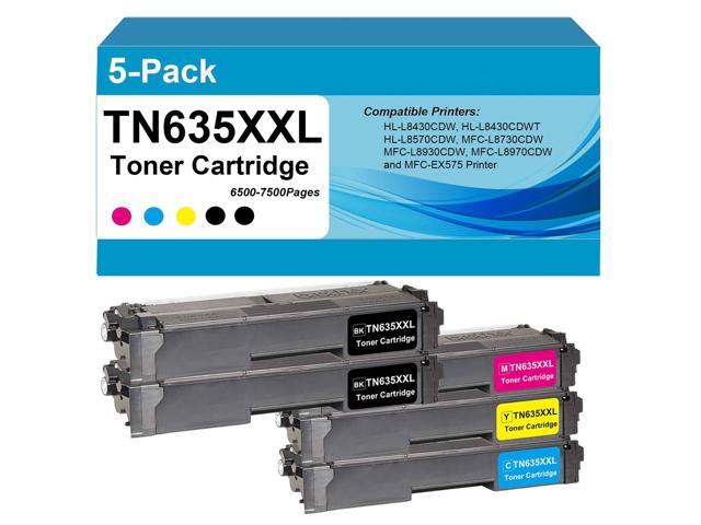 TN635XXL Super High Yield Toner Cartridge Compatible for MFC-L8930CDW, MFC-L8730CDW, HL-L8570CDW, HL-L8430CDW, HL-L8430CDWT, MFC-L8970CDW,...