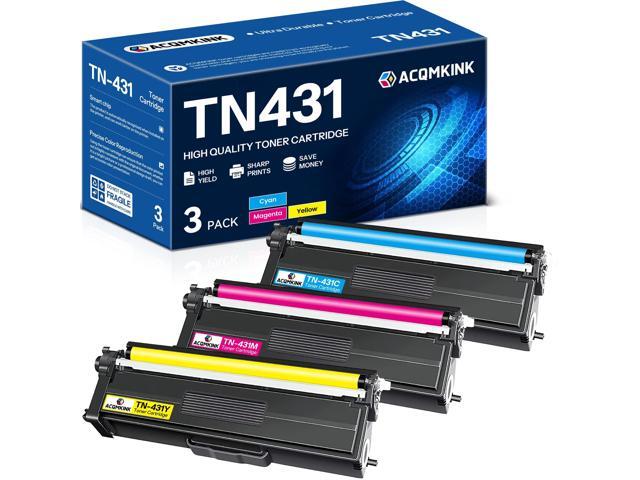 TN-431 TN431 Cyan Magenta Yellow Toner Cartridge Replacement for Brother TN431 TN-431 HL-L8260CDW MFC-L8900CDW HL-L8360CDW MFC-L8610CDW Printer,...