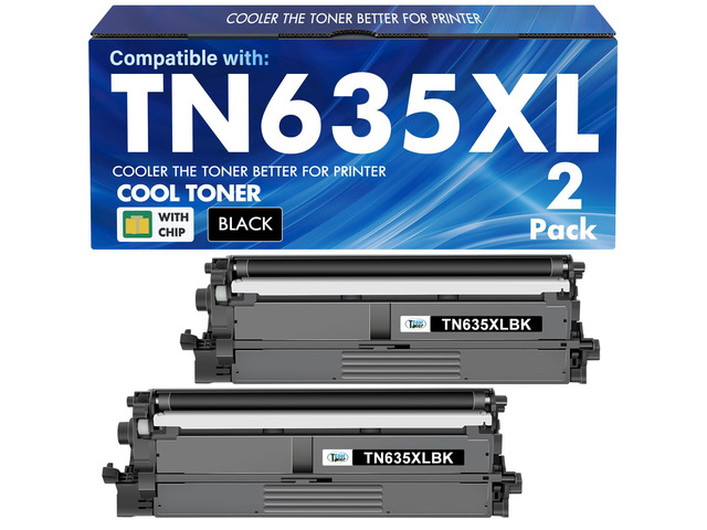 TN635XL TN635 Black Toner Cartridge TN635XLBK MFC-L8930CDW High Yield Compatible for Brother TN 635XL TN-635XL HL-L8430CDW MFC-L8730CDW...