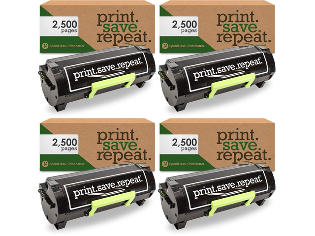 Lexmark 51B1000 Remanufactured Toner Cartridge for MS317, MS417, MS517, MS617, MX317, MX417, MX517, MX617 Laser Printer [2,500 Pages] (Pack of 4)