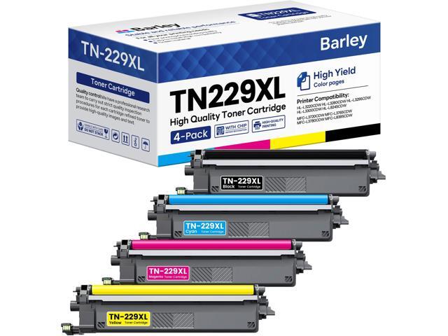 TN229XL TN229 Toner Cartridges 4 Pack Compatible TN229XL TN229 Toner Replacement for Brother TN229XL TN-229XL TN229 XL MFC-L3780CDW MFC-L3765CDW...