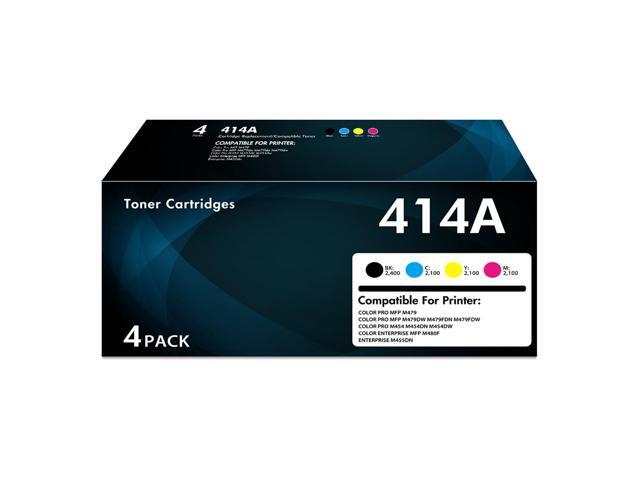 414A Toner Cartridges 4 Pack for HP MFP M479fdw (Black Cyan Yellow Magenta) Compatible for HP 414A 414X W2020A W2020X for Color LaserJet Pro MFP...
