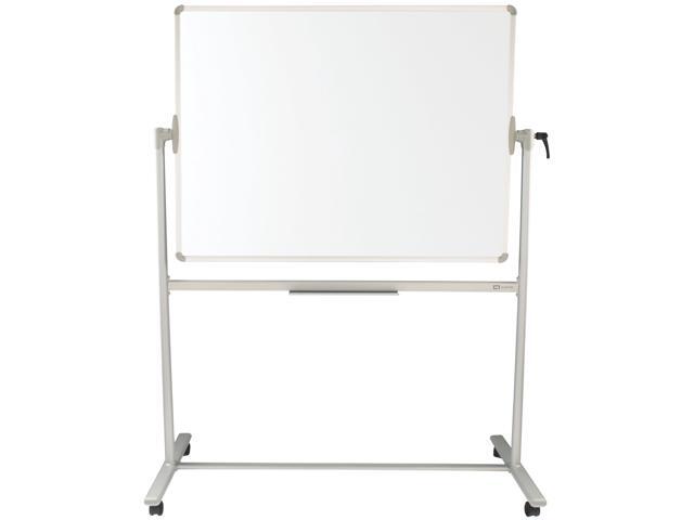 Magnetic Dry-Erase Board, 48' x 36' (4' x 3') Nano-Clean Easel Whiteboard, Double-Sided, Silver Frame (Q284836A01-R)
