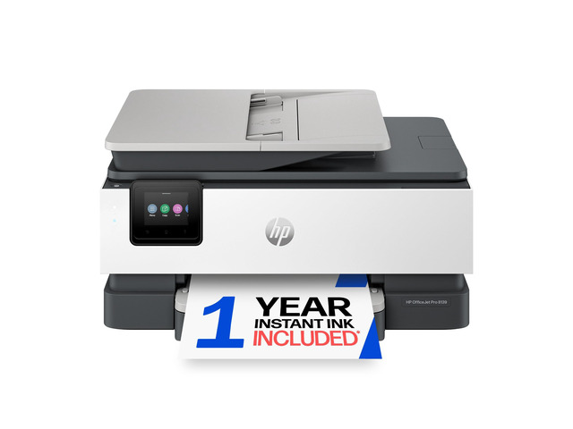 OfficeJet Pro 8139 Wireless All-in-One Color Inkjet Printer, Print, Scan, Copy, Fax, ADF, Duplex Printing Best-for-Home-Office, 1 Year Trial of...