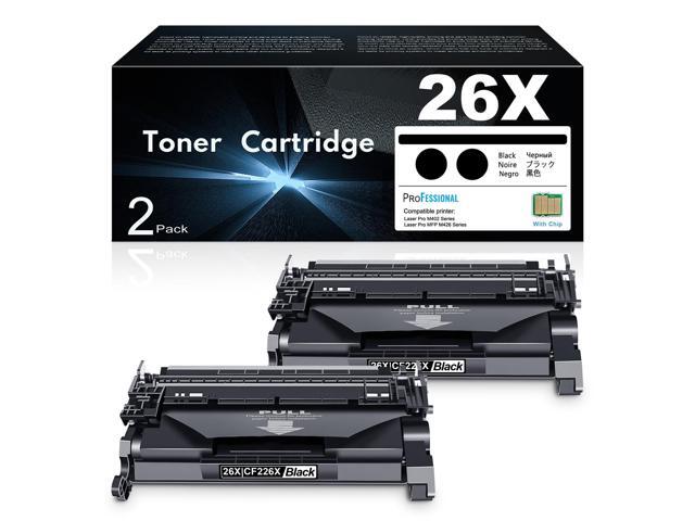 26X CF226X Black High-Yield Toner Cartridge with Chip Replacement for HP 26X CF226X Laser Pro M402d M402dw M402dne; Laser Pro MFP M426dw M426fdw.