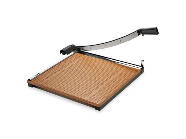 Square Commercial Grade Wood Base Guillotine Trimmer, 15 Sheets, 18' Cut Length, 18 X 18