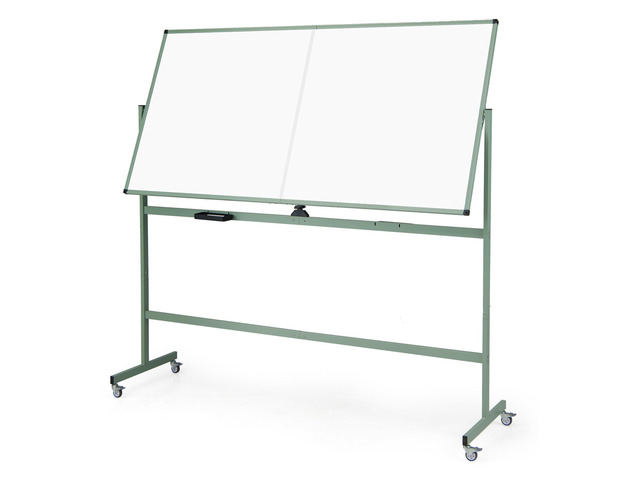 Double-Sided Mobile Whiteboard on Wheels, 72' x 36' Large Dry Erase Board with Stand & Aluminum Alloy Frame, Rolling Magnetic Standing Whiteboard...