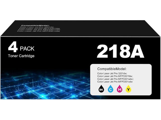 218A Toner Cartridges Replacement 3301sdw 3301fdw 3201dw Compatible for HP 218A 218X Toner (with Chip) W2180X W2180A Works for Pro 3201dw Pro MFP...