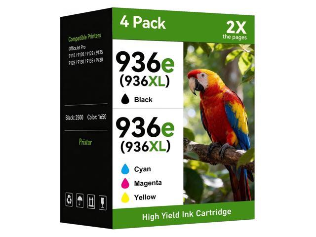 936 Ink Cartridges Combo Pack Replacement for HP 936 Ink Cartridges 936e HP936 Compatible with HP Officejet Pro 9125e 9120e 9135e 9120 9130 9730...