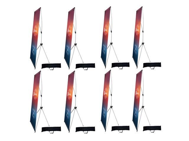 X Banner Stand Adjustable Fit Banner 23 x 63 to 32 x 78 Inch(STAND ONLY), Portable Travel Bag,Bigger,MoreAdaptableAdvertising,Stores,...