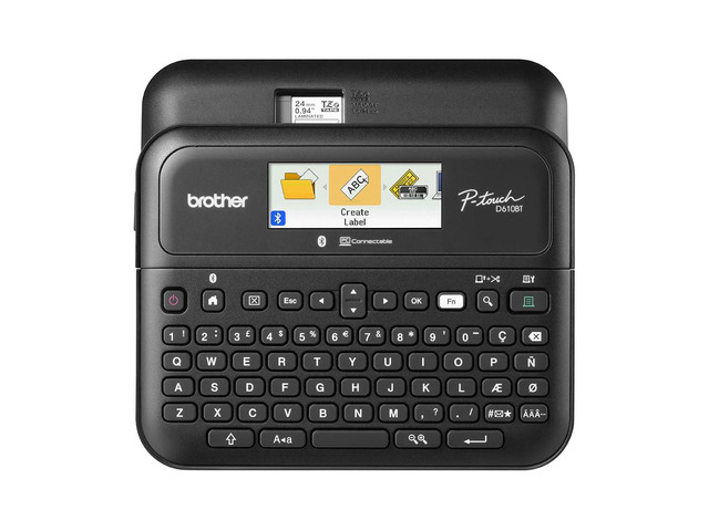 P-Touch PT-D610BT Business Professional Connected Label Maker with Bluetooth Prints Tze Tapes Up to 24mm, 180x360 Dpi, Built-in Cutter, P-Touch...