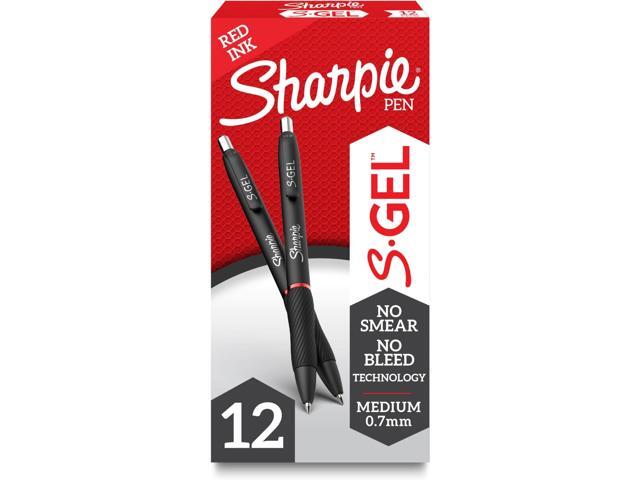 S-Gel Gel Pens Medium Point (0.7mm) Red Ink Gel Pen,12 Count (Pack of 12)