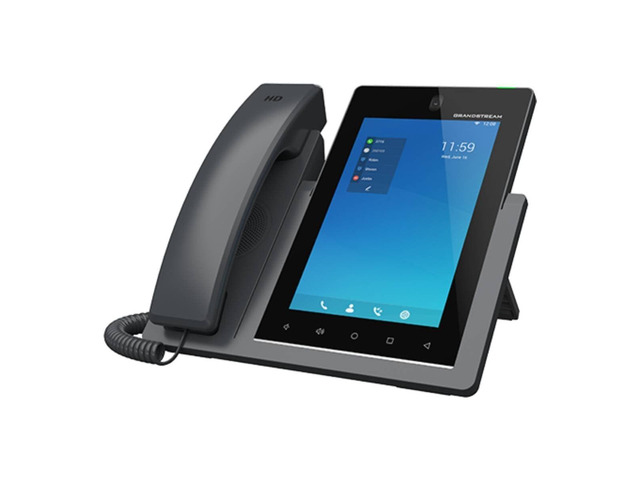 GXV3470 IP Video Phone 16 Lines, 16 SIP Accounts 7-Inch Color Touch Screen Wi-Fi 6 Dual-Port Gigabit Ethernet with Integrated PoE
