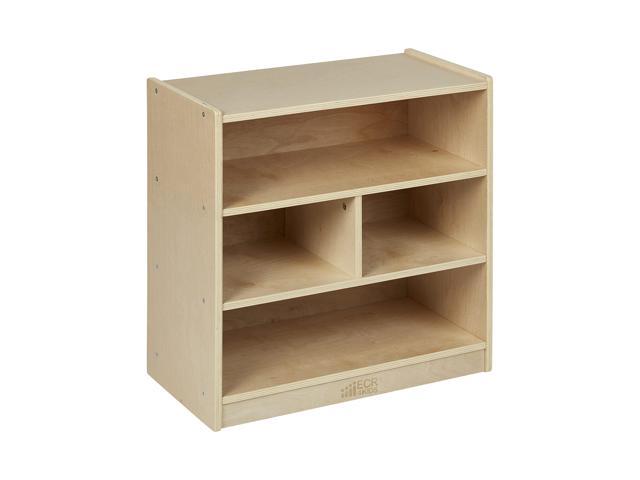 Mobile Building Block Storage Cabinet, Small, Classroom Furniture, Natural
