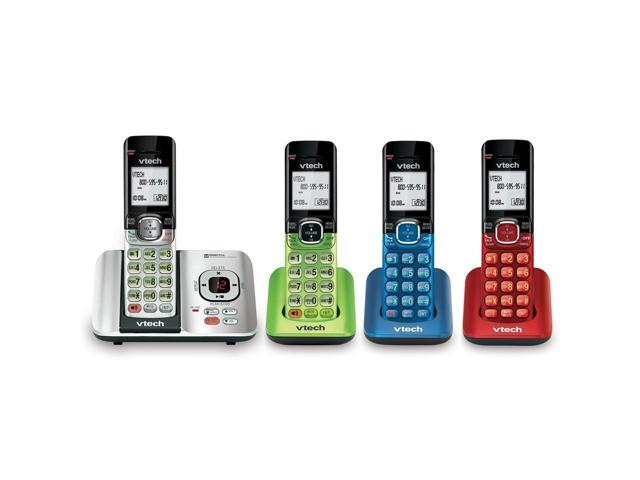 CS6529-4B 4-Handset Cordless Phone with Answering Machine, Caller ID/Call Waiting, DECT 6.0 System, Wall Mountable