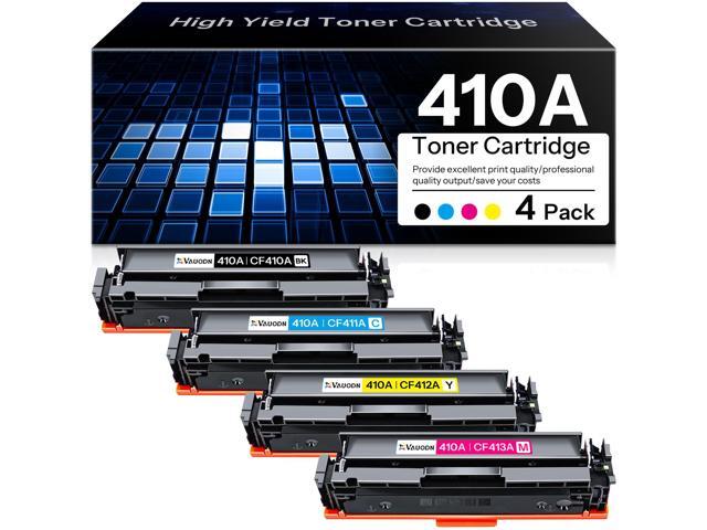 410A 4 Pack Compatible CF410A Toner Replacement for HP CF411A CF412A CF413 Compatible with HP Color Pro MFP M477fnw M477fdn M452dn M452nw...